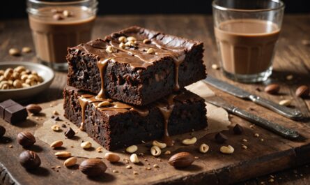 Délice fondant : Brownie au chocolat intense et beurre de cacahuète onctueux