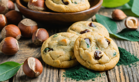 découvrez nos cookies vegan à la noisette et spiruline, une douceur sans gluten riche en bienfaits pour une pause gourmande saine et délicieuse.