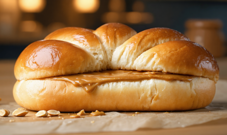 découvrez la brioche au beurre de cacahuète, un délice moelleux et irrésistible qui éveillera vos papilles à chaque bouchée.
