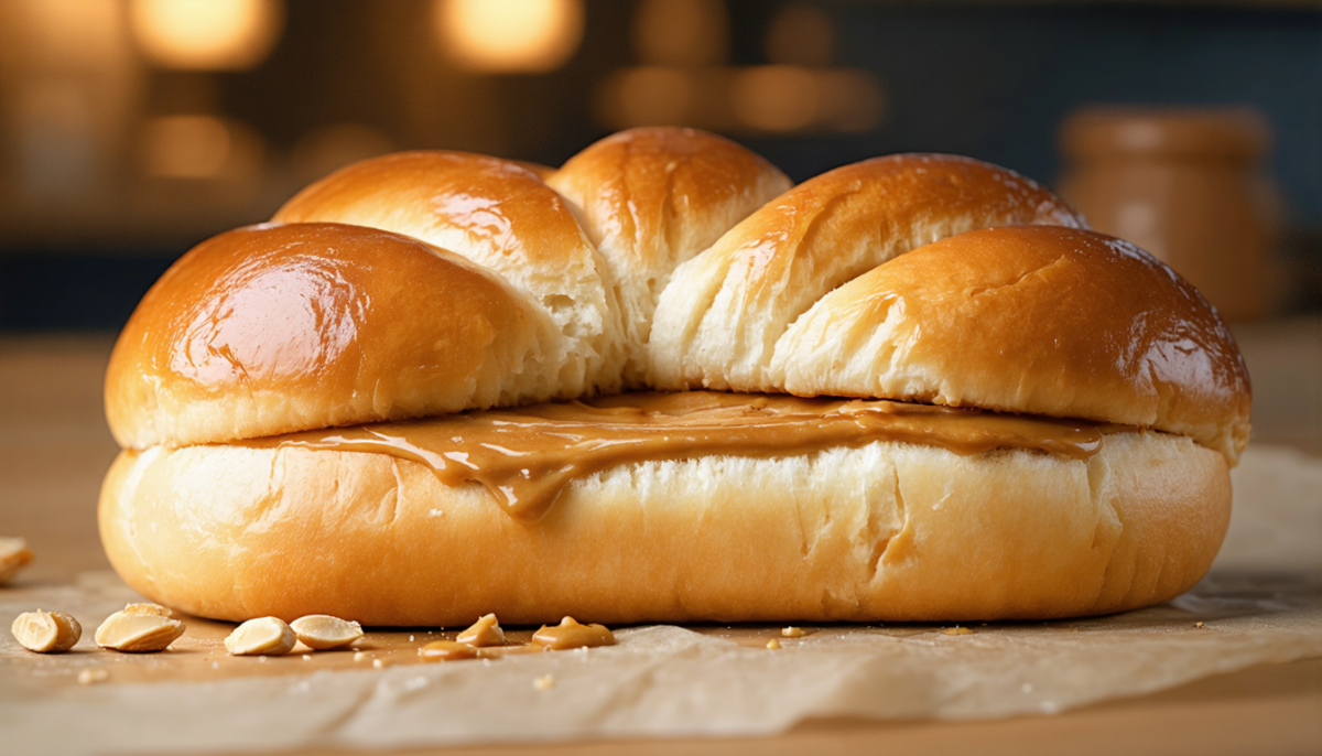 découvrez la brioche au beurre de cacahuète, un délice moelleux et irrésistible qui éveillera vos papilles à chaque bouchée.