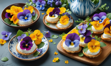 découvrez nos délices gourmands et naturels : des desserts sans sucre sublimés par la beauté et la saveur des fleurs comestibles. alliez plaisir et bien-être dans chaque bouchée.