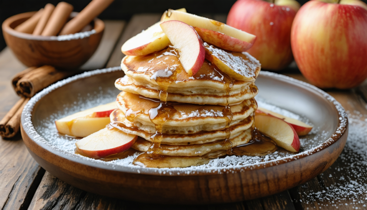 découvrez nos délicieux mini pancakes à la saveur pomme, parfaits pour un petit-déjeuner gourmand et fruité. une recette simple et savoureuse pour bien commencer la journée.