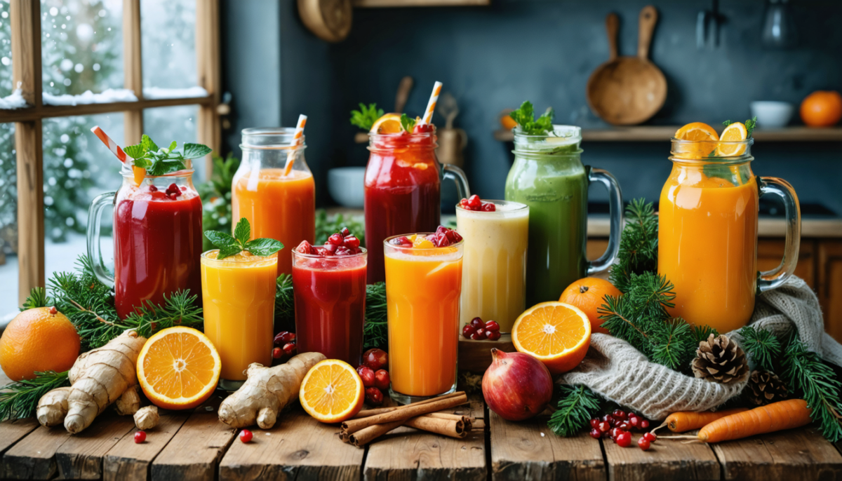 découvrez nos recettes hivernales de jus et smoothies pour booster votre énergie et bien profiter de la saison froide avec des boissons saines et revitalisantes.