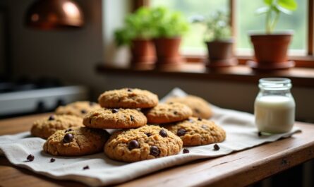 Biscuits croustillants aux céréales et chocolat – une recette sans farine