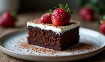 Délice chocolaté : gâteau au yaourt sans sucre ni beurre