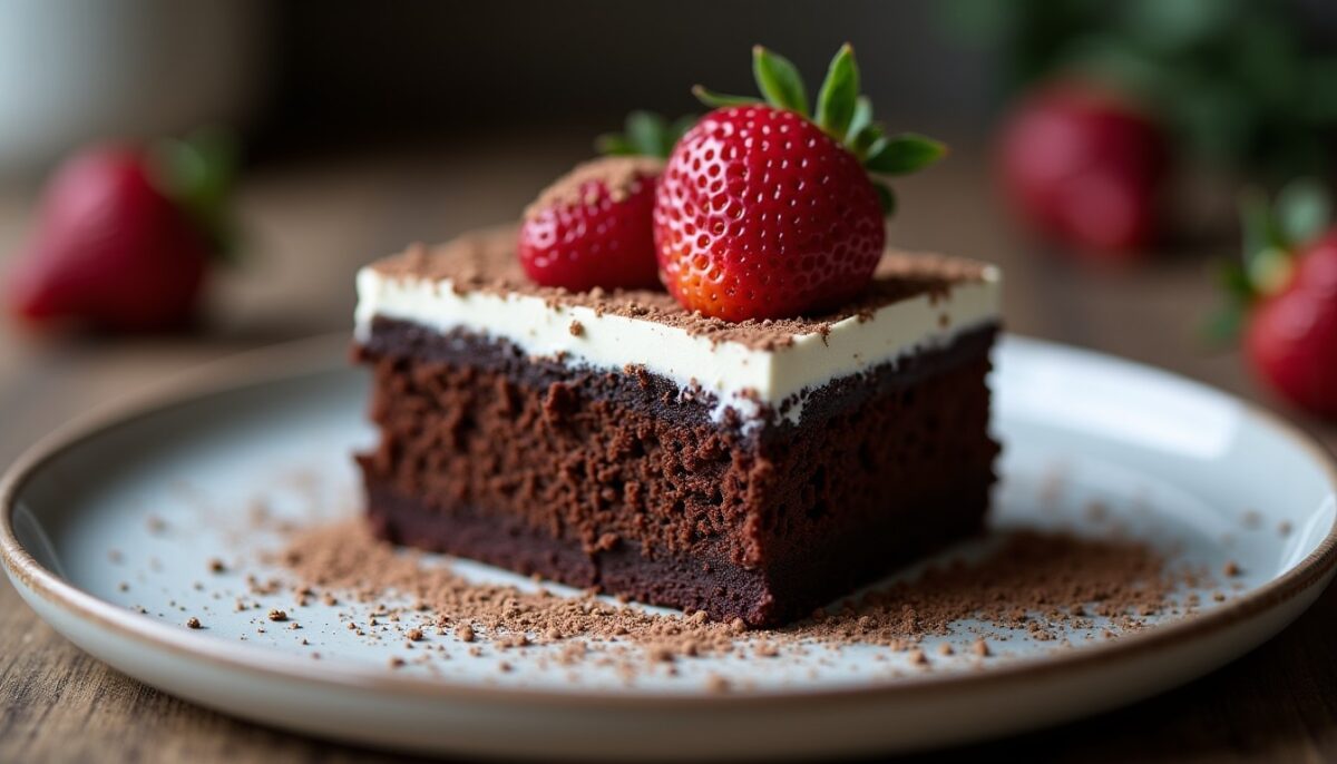 Délice chocolaté : gâteau au yaourt sans sucre ni beurre