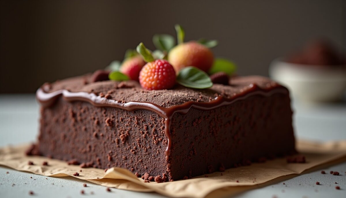Délice Vegan : Fondant Chocolat Croquant au Praliné