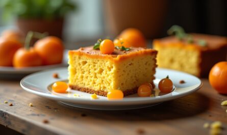 Délice léger à l’abricot : gâteau sans sucre ajouté ni beurre