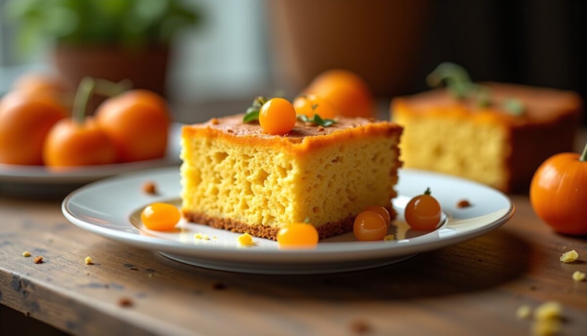 Délice léger à l’abricot : gâteau sans sucre ajouté ni beurre