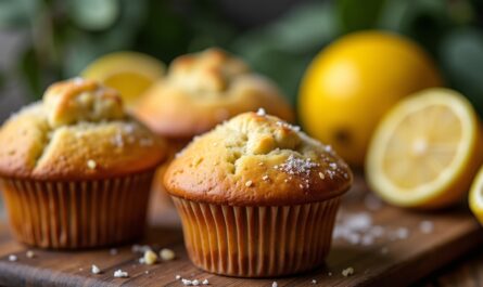 Délicieux muffins acidulés à la groseille et au citron