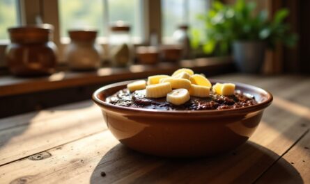 Délice express : bowl cake gourmand au chocolat et à la banane