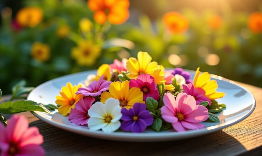 Délices Santé aux Fleurs Comestibles : La Gourmandise Naturelle Sans Sucre