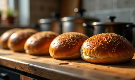 Délicieux petits pains maison pour hamburgers gourmands