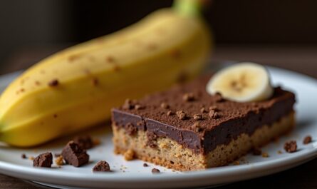 Délice fondant au chocolat et banane, sans une once de beurre