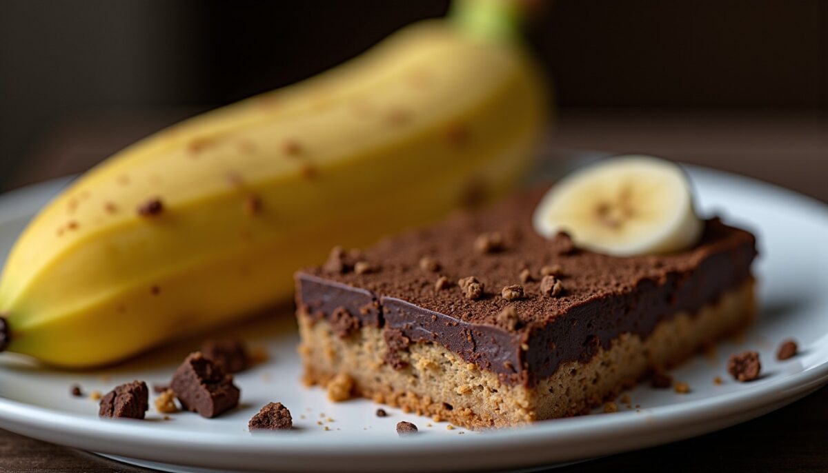 Délice fondant au chocolat et banane, sans une once de beurre
