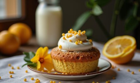 Délice moelleux : Molly cake aux myrtilles fraîches