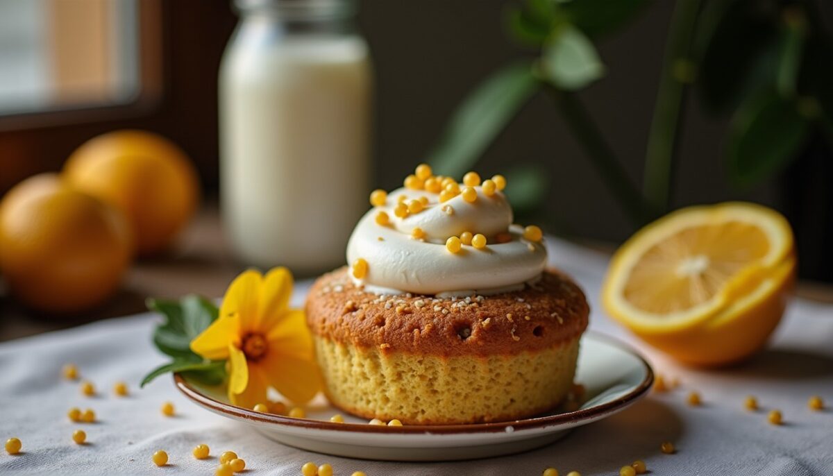 Délice moelleux : Molly cake aux myrtilles fraîches