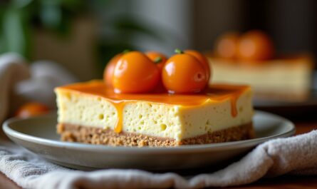 Tarte Gianduja revisitée en style cheesecake onctueux