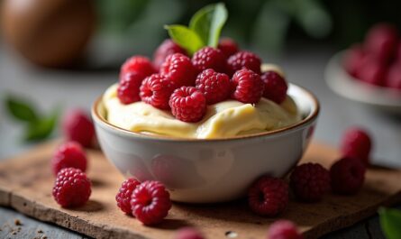 Délice vapeur : Crème onctueuse au thé et aux fruits rouges