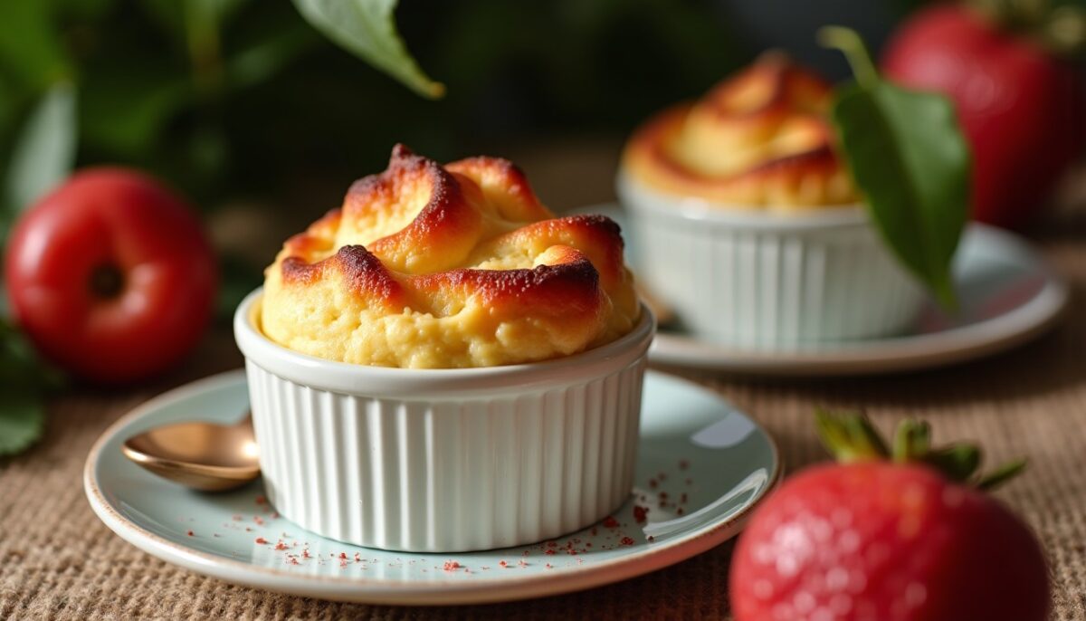 Délice aérien : Soufflé parfumé aux fruits de la passion