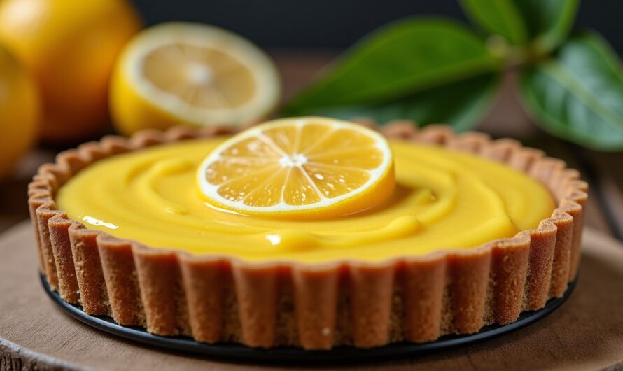 Délice acidulé : Tarte au citron et à la noix de coco