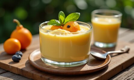 Panna cotta végétale et légère à la mangue : douceur fruitée et fraîcheur saine