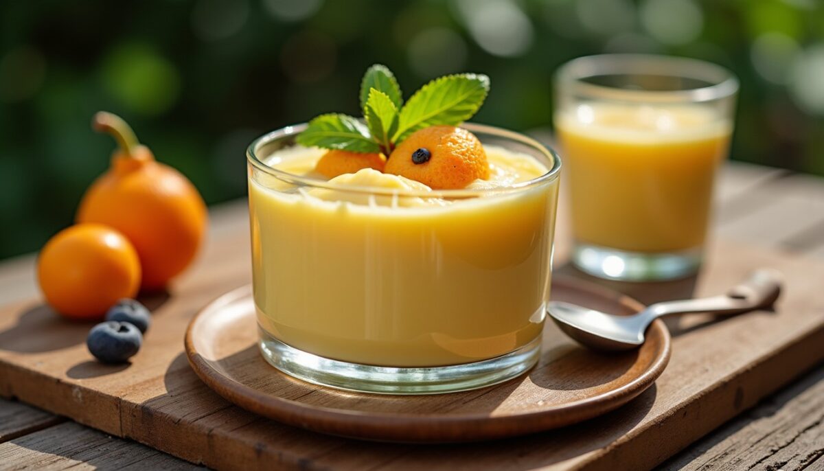 Panna cotta végétale et légère à la mangue : douceur fruitée et fraîcheur saine