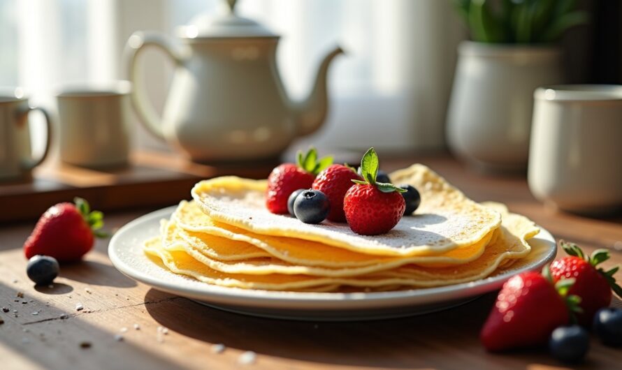 Délicieuses crêpes aériennes pour un plaisir léger