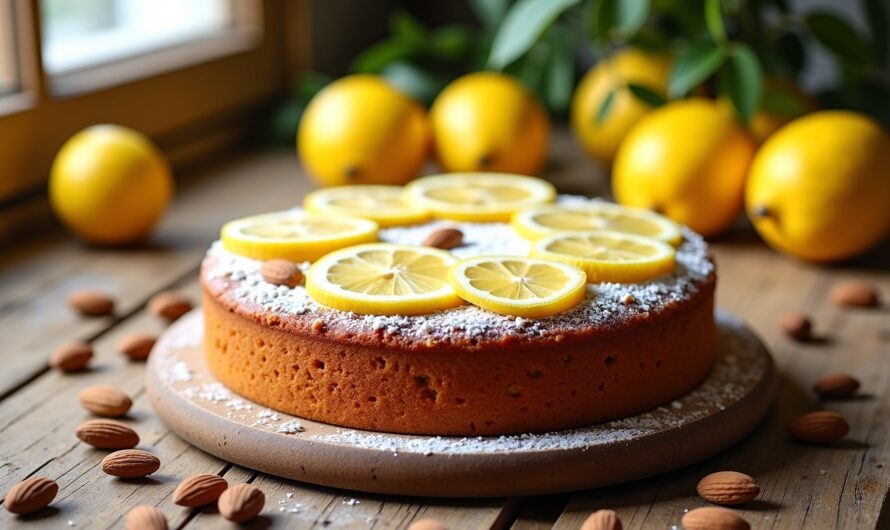 Délice moelleux au citron et aux amandes : une alliance acidulée et gourmande