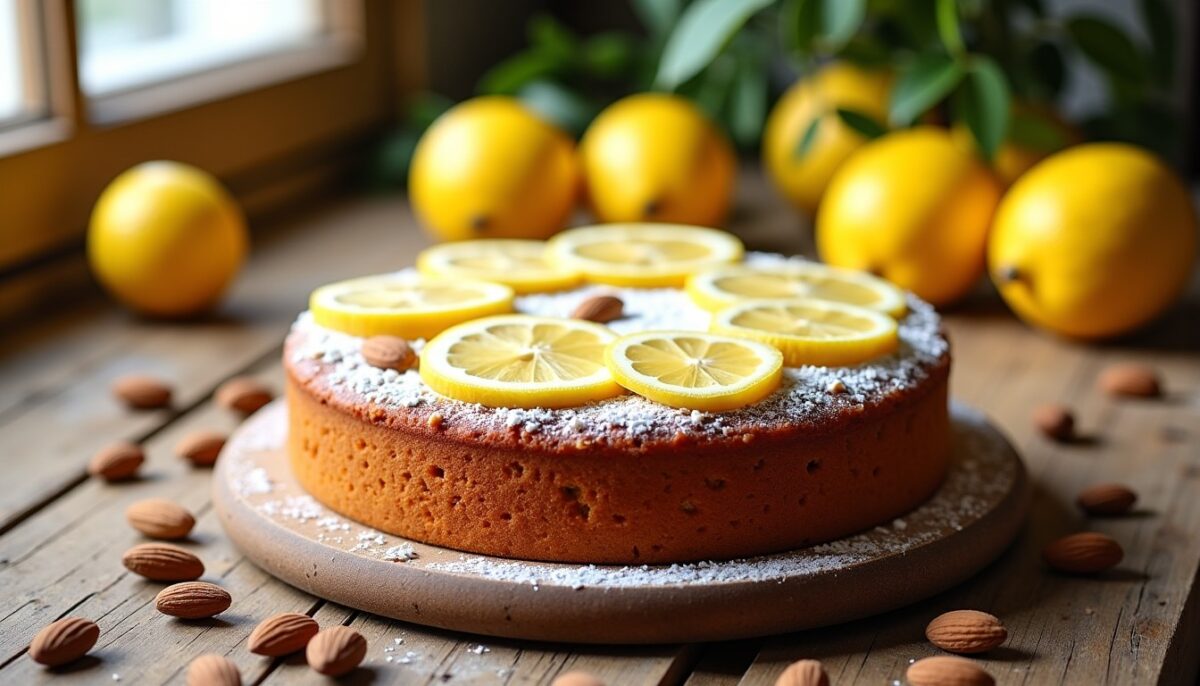 Délice moelleux au citron et aux amandes : une alliance acidulée et gourmande