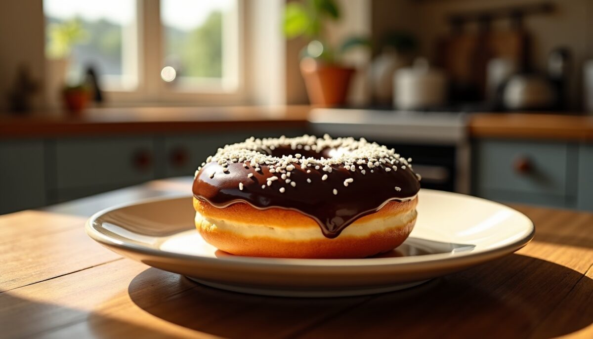Délice gourmand : donuts au chocolat et noix de coco fondante