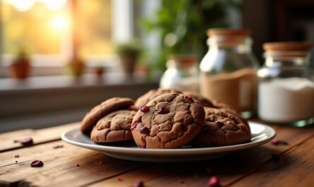 Délices croquants : Cookies gourmands aux cranberries, huile de coco et sucre complet
