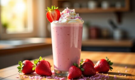 Les secrets pour préparer un milkshake à la fraise maison onctueux et savoureux